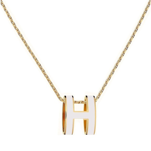 Gold Monogram H Necklace - Picture 1 of 2